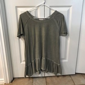 Dantelle peplum Top